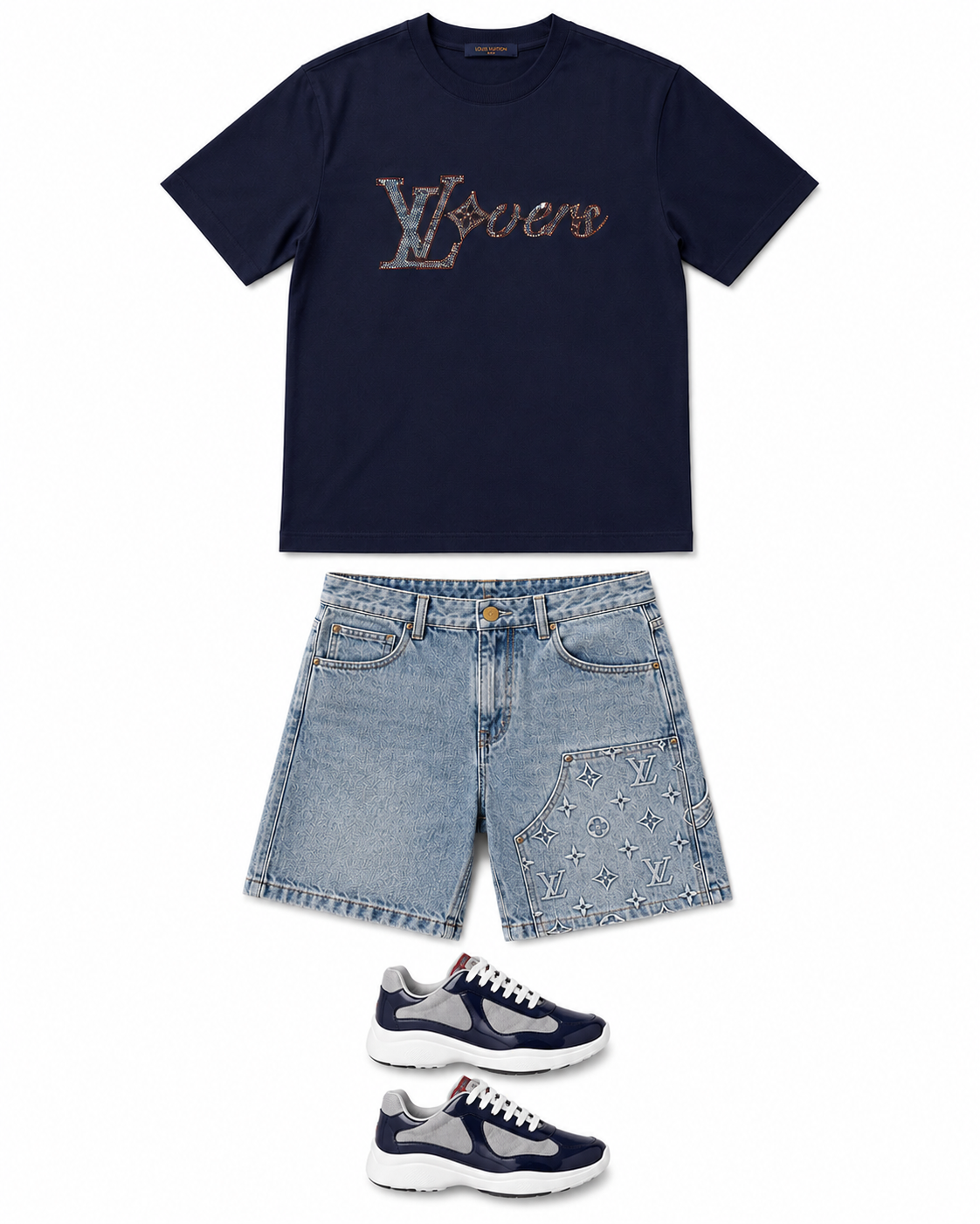 Ensemble avec baskets