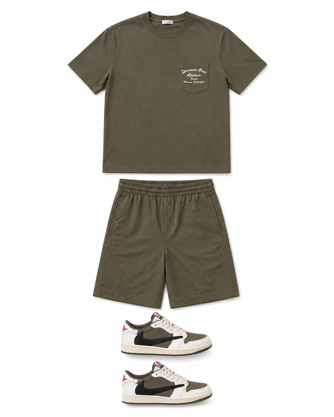 Ensemble avec baskets