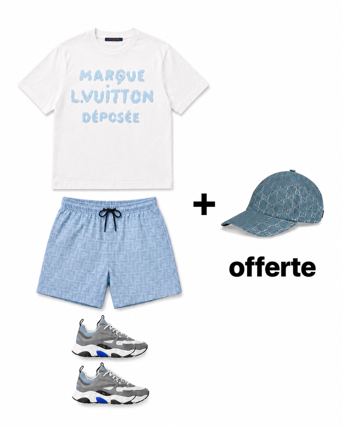 Ensemble avec baskets
