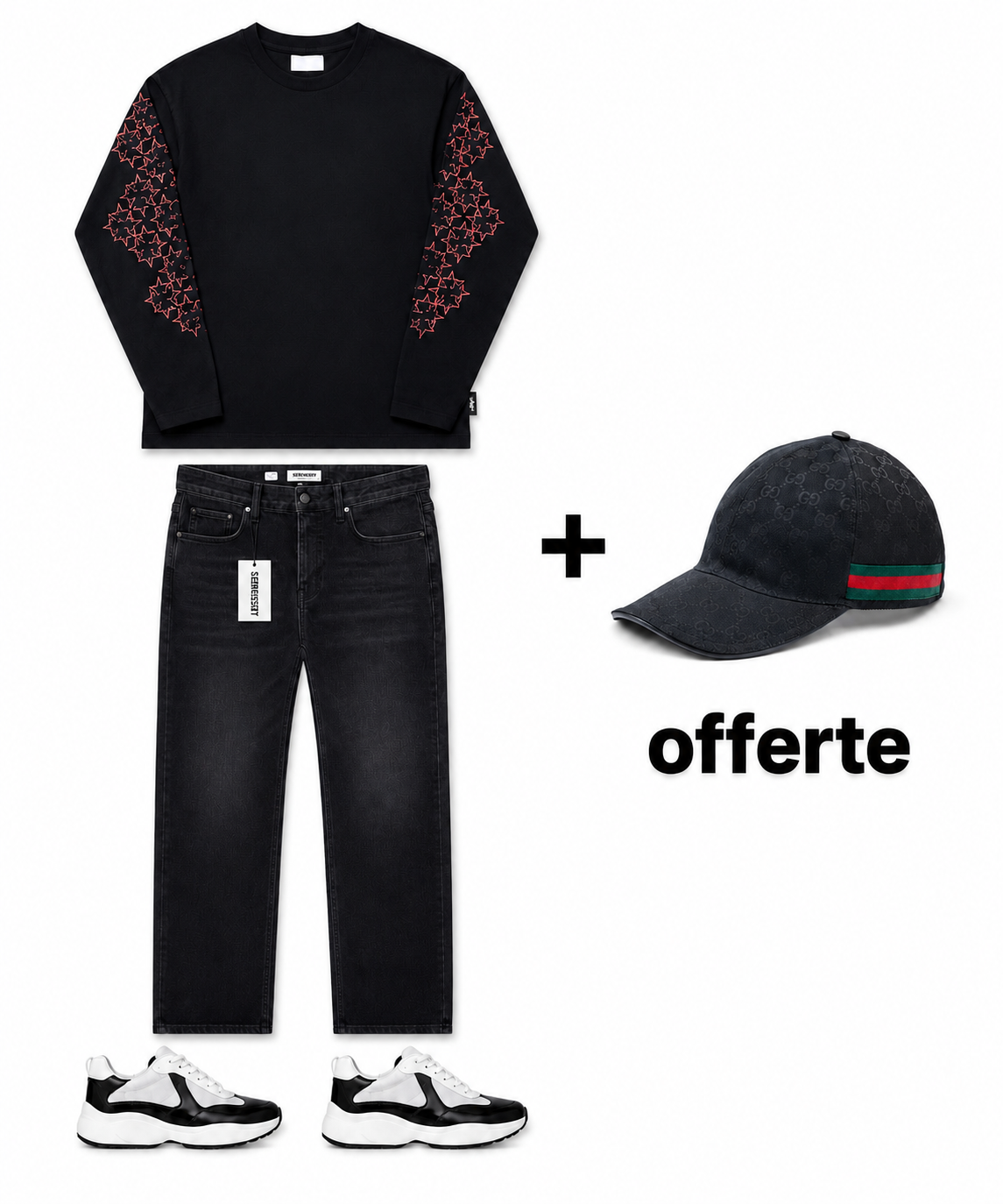 Ensemble avec baskets